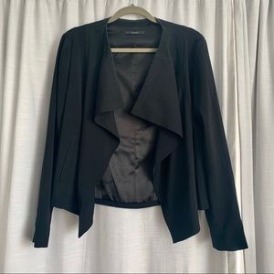 Tahari open front draped blazer